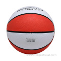 Custom logo printed rubber basketball size 6